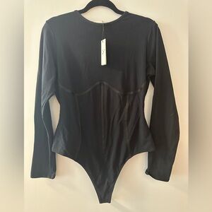 Fleur du Mal Black Bodysuit - BRAND NEW NEVER WORN